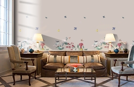 Обои 219192 фото в интерьере кабинета превью