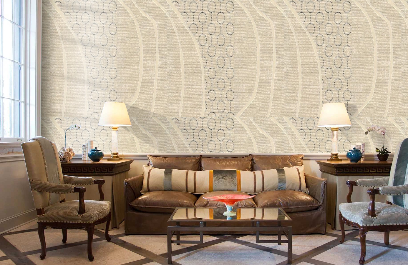 Обои 54103 фото в интерьере кабинета