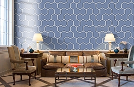 Обои 84234-5 фото в интерьере кабинета превью