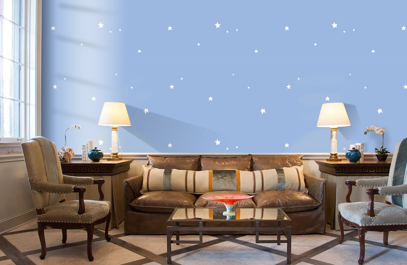 Обои 84247-8 фото в интерьере кабинета