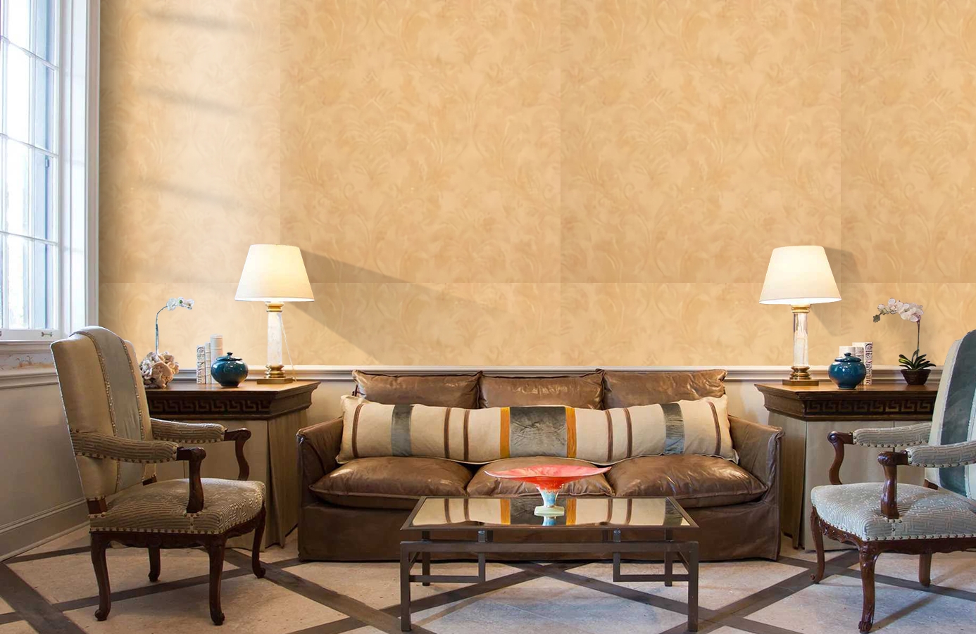 Обои 8012 фото в интерьере кабинета