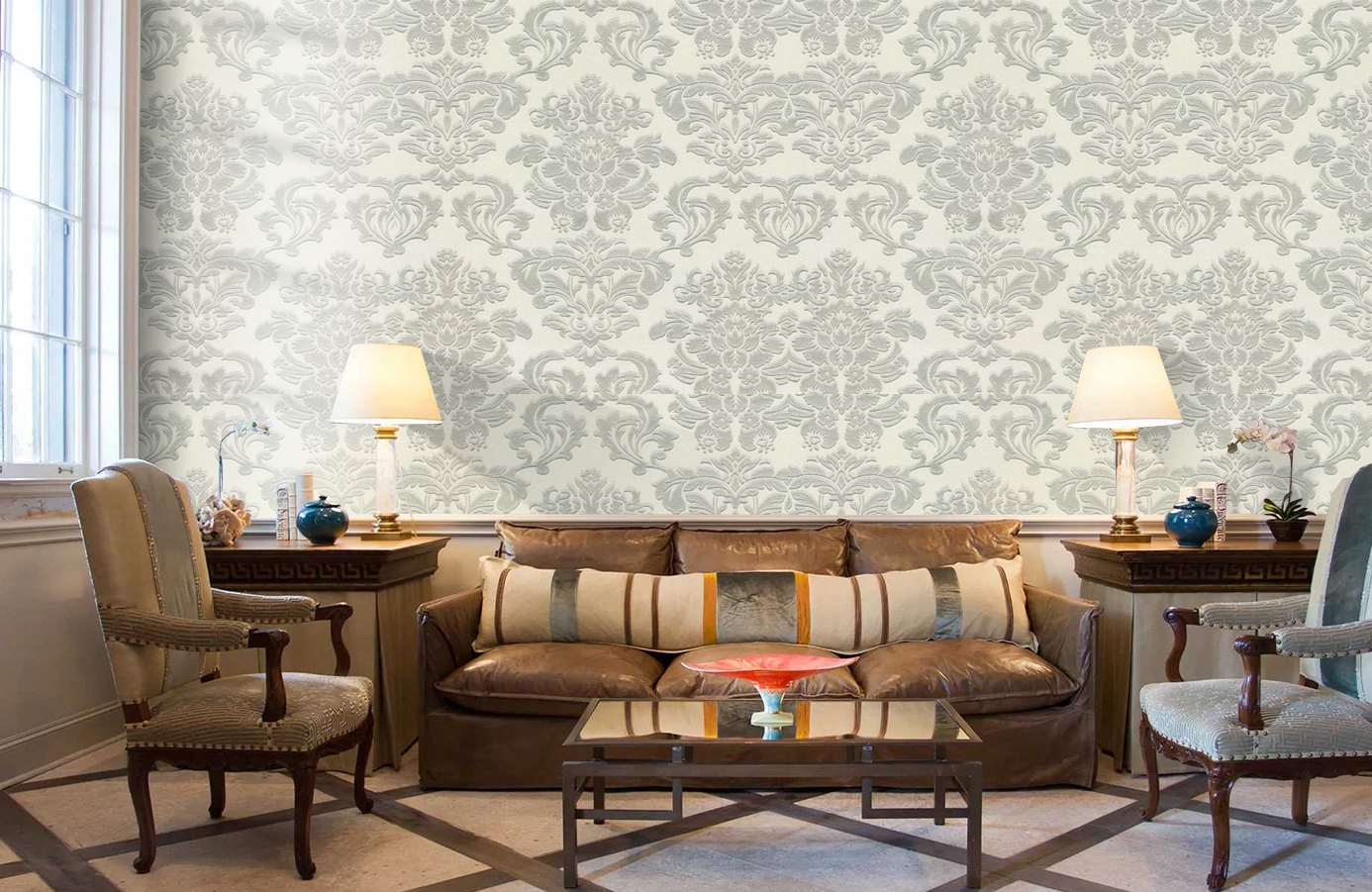 Обои 72842 фото в интерьере кабинета