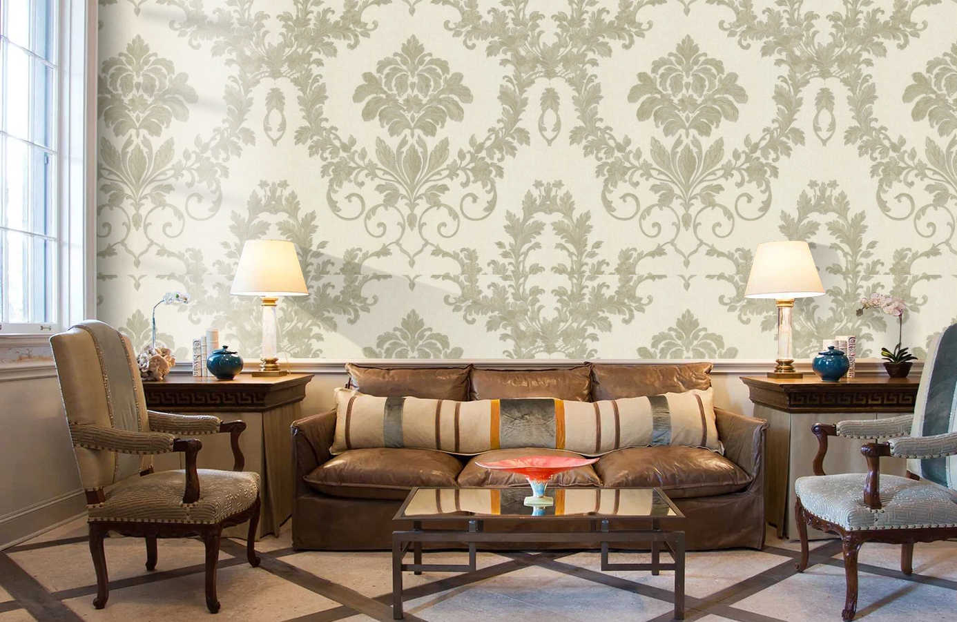 Обои 72877 фото в интерьере кабинета