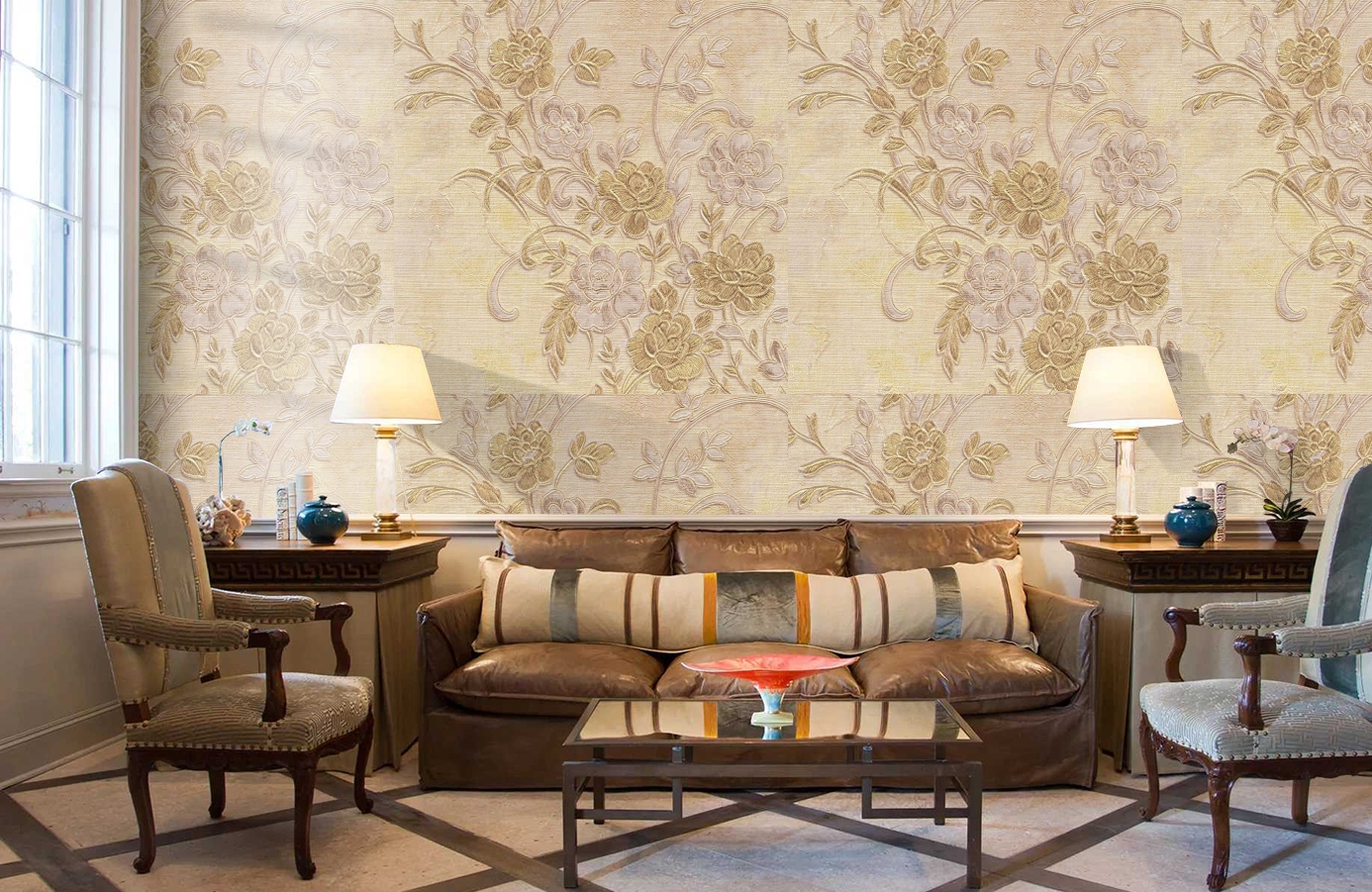 Обои 80935 фото в интерьере кабинета