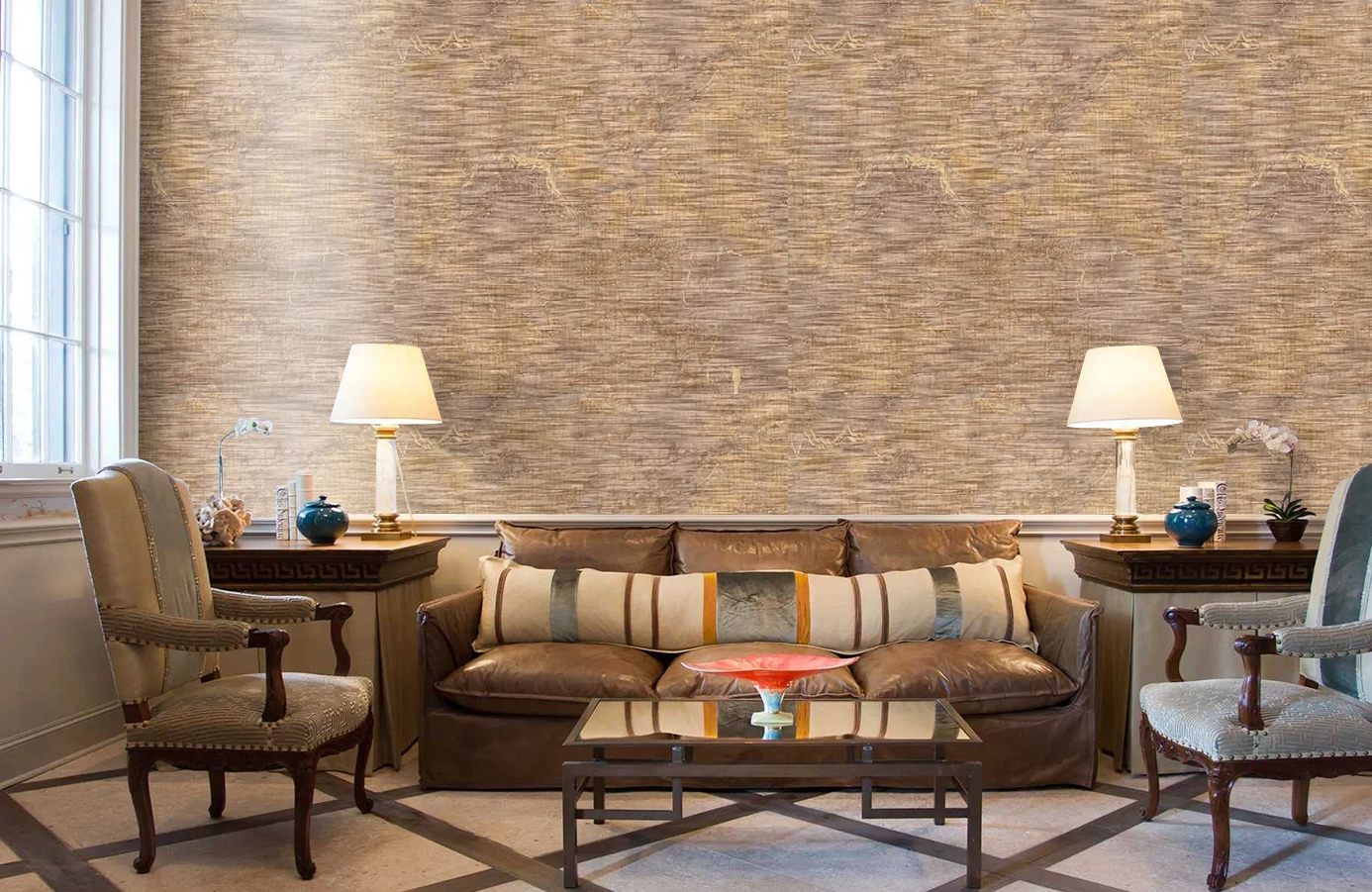 Обои 80954 фото в интерьере кабинета