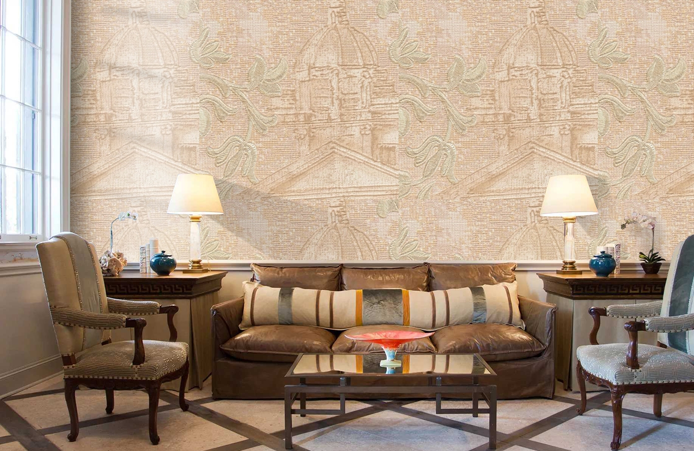 Обои 81705 фото в интерьере кабинета