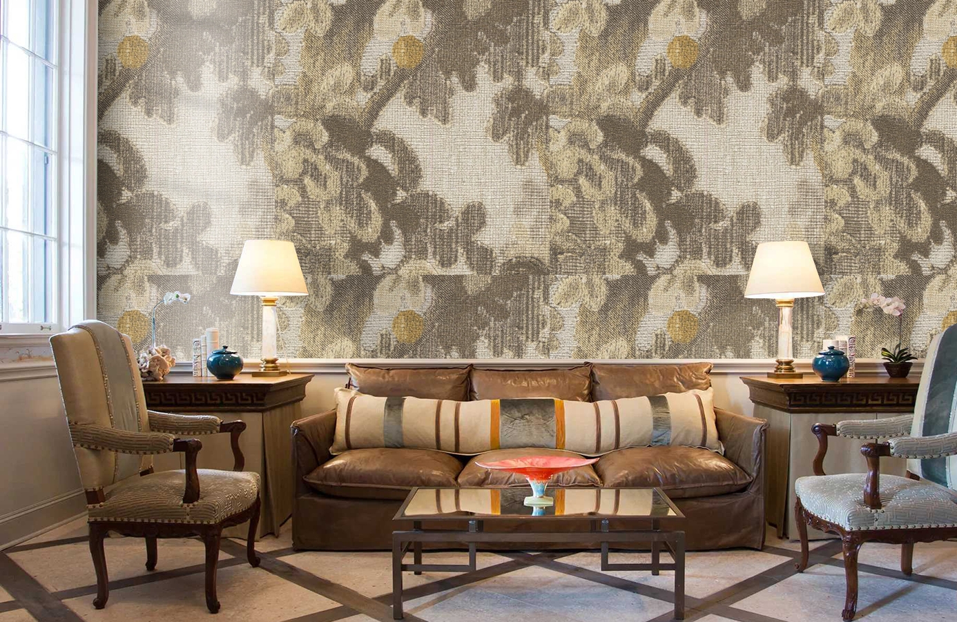 Обои 81725 фото в интерьере кабинета