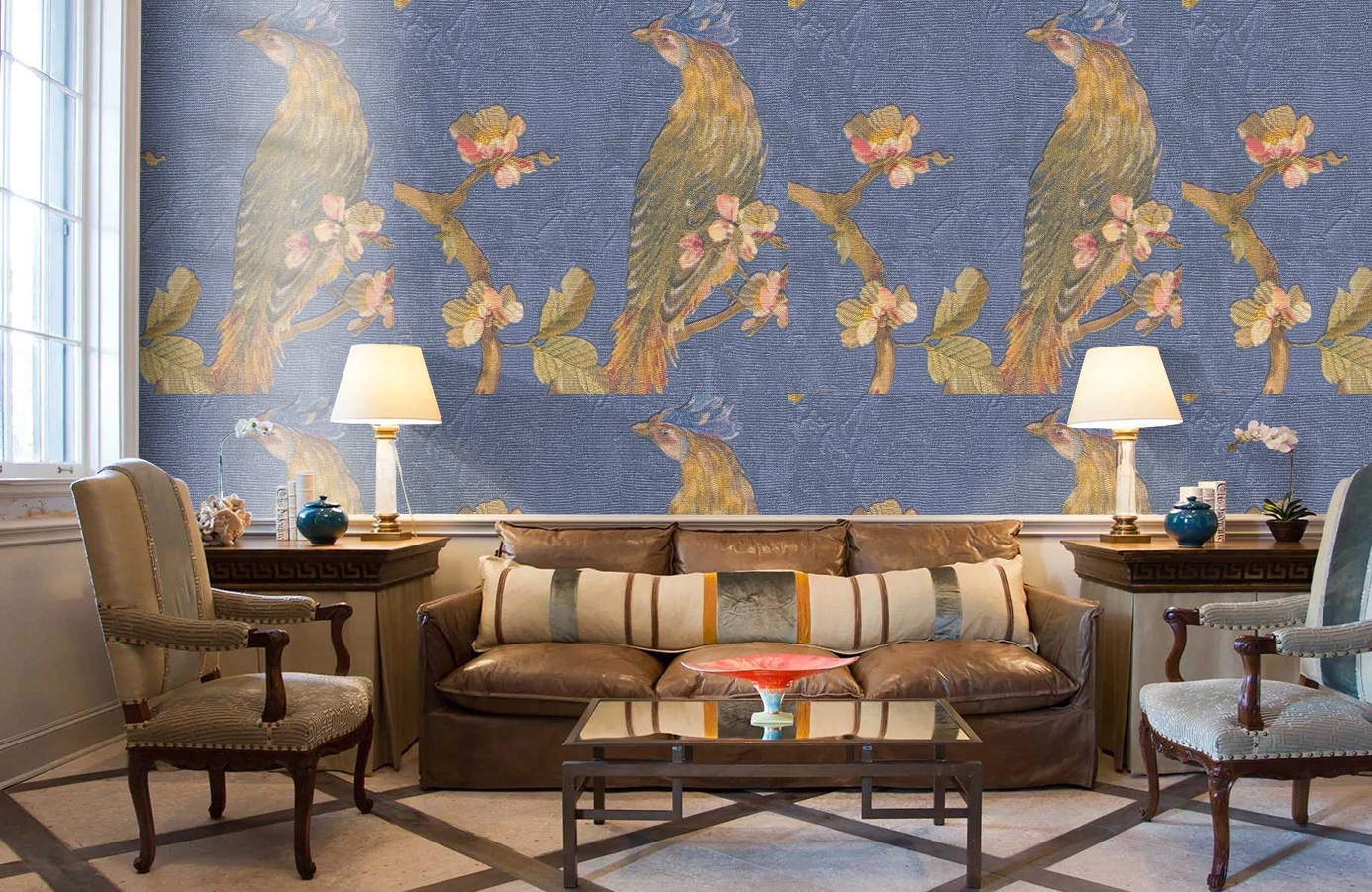 Обои 81729 фото в интерьере кабинета