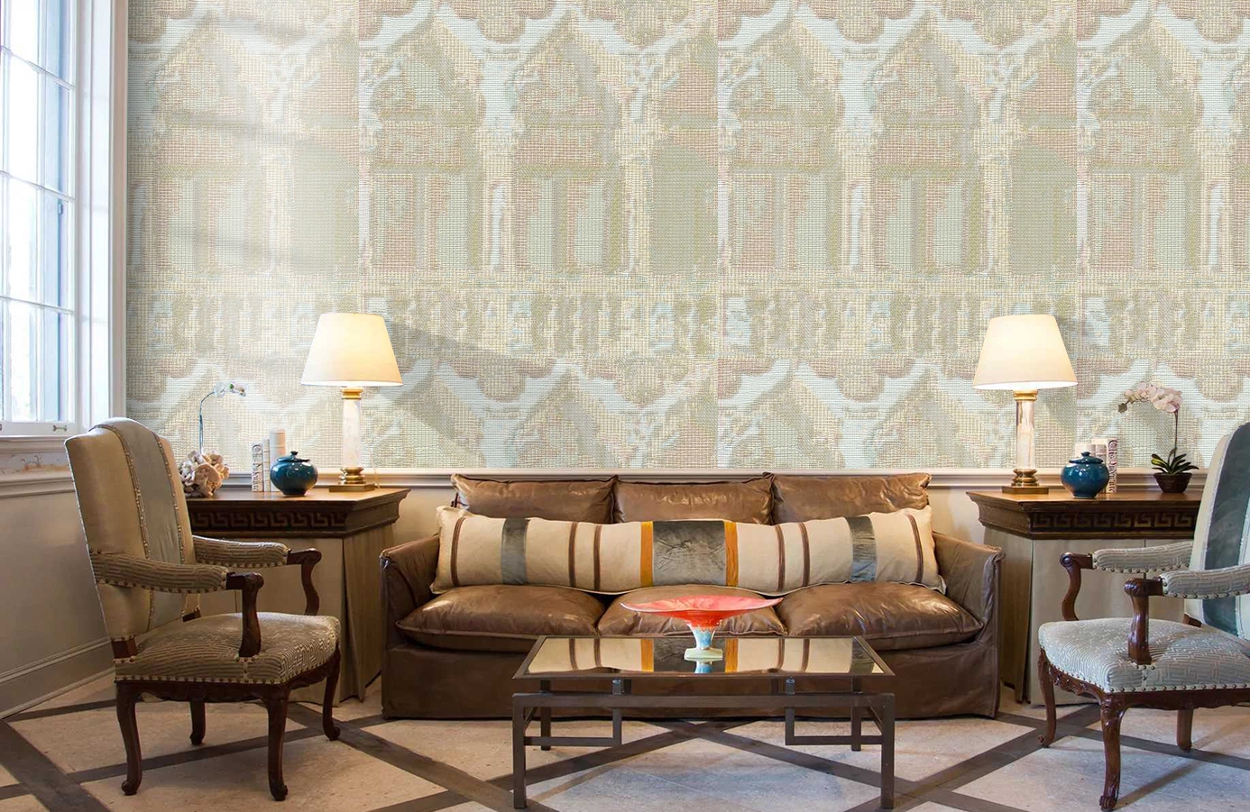 Обои 81734 фото в интерьере кабинета