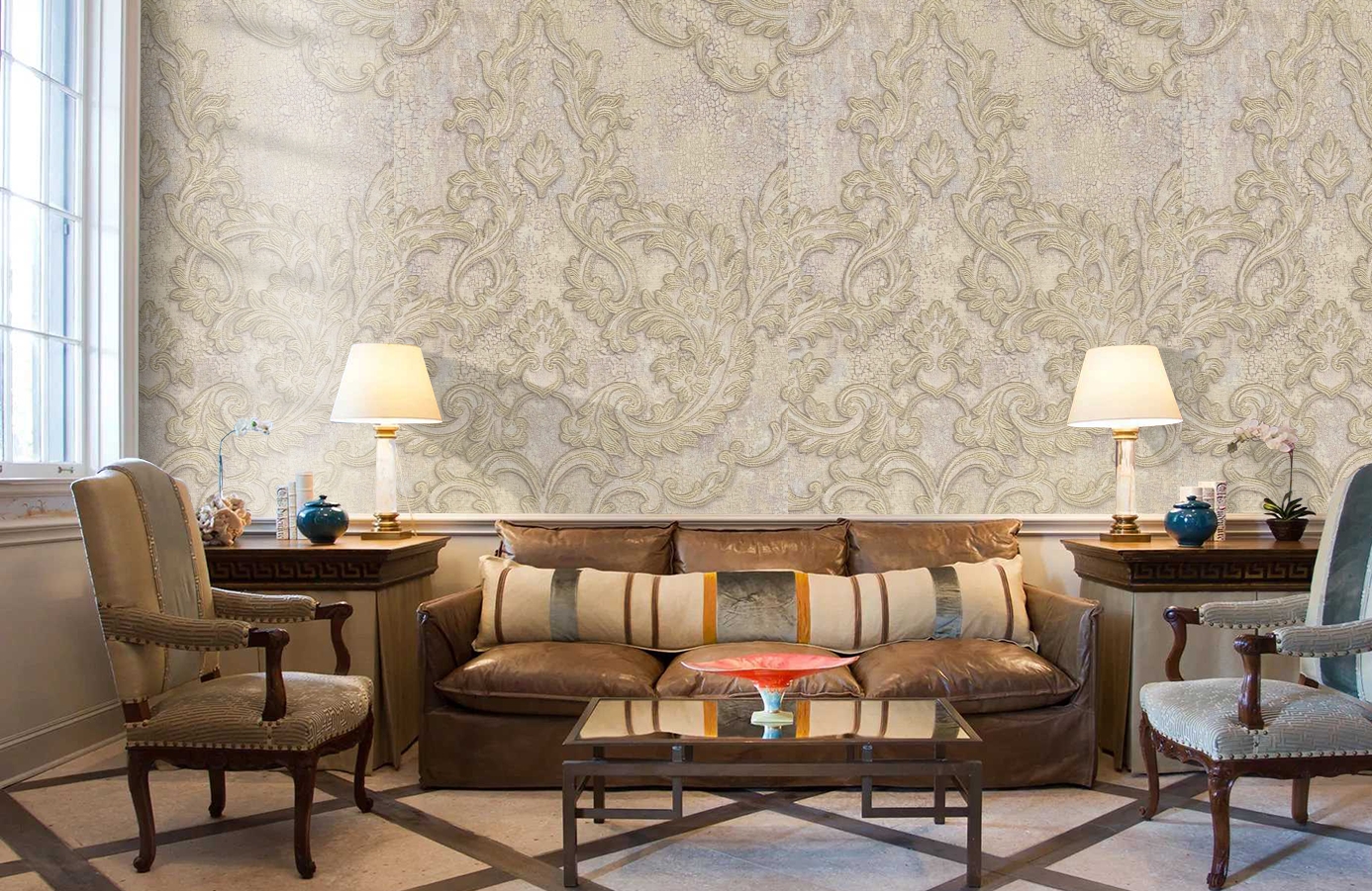 Обои 81806 фото в интерьере кабинета