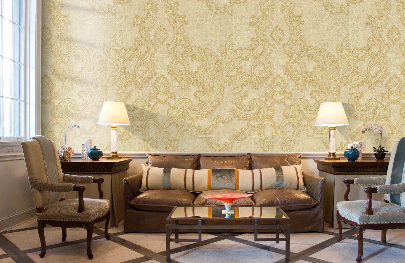 Обои 81809 фото в интерьере кабинета