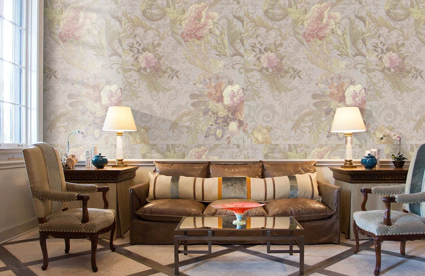 Обои 81814 фото в интерьере кабинета