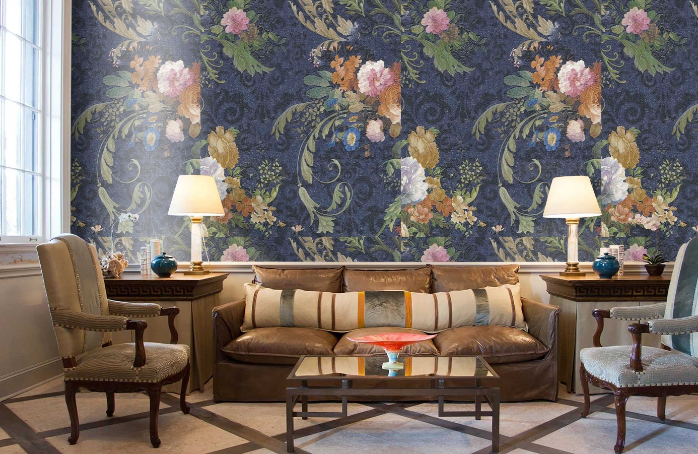 Обои 81823 фото в интерьере кабинета