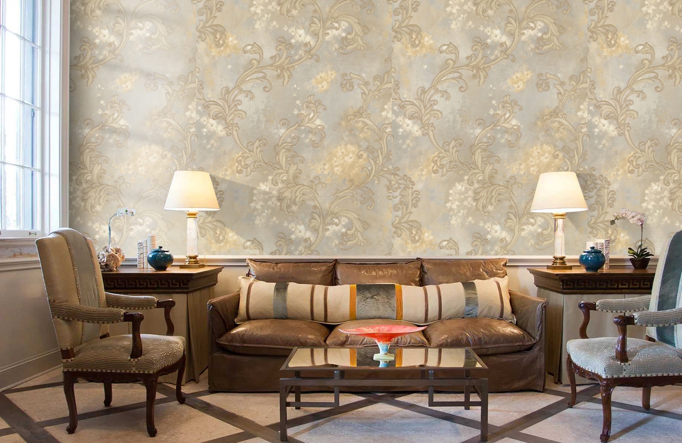 Обои 82201 фото в интерьере кабинета