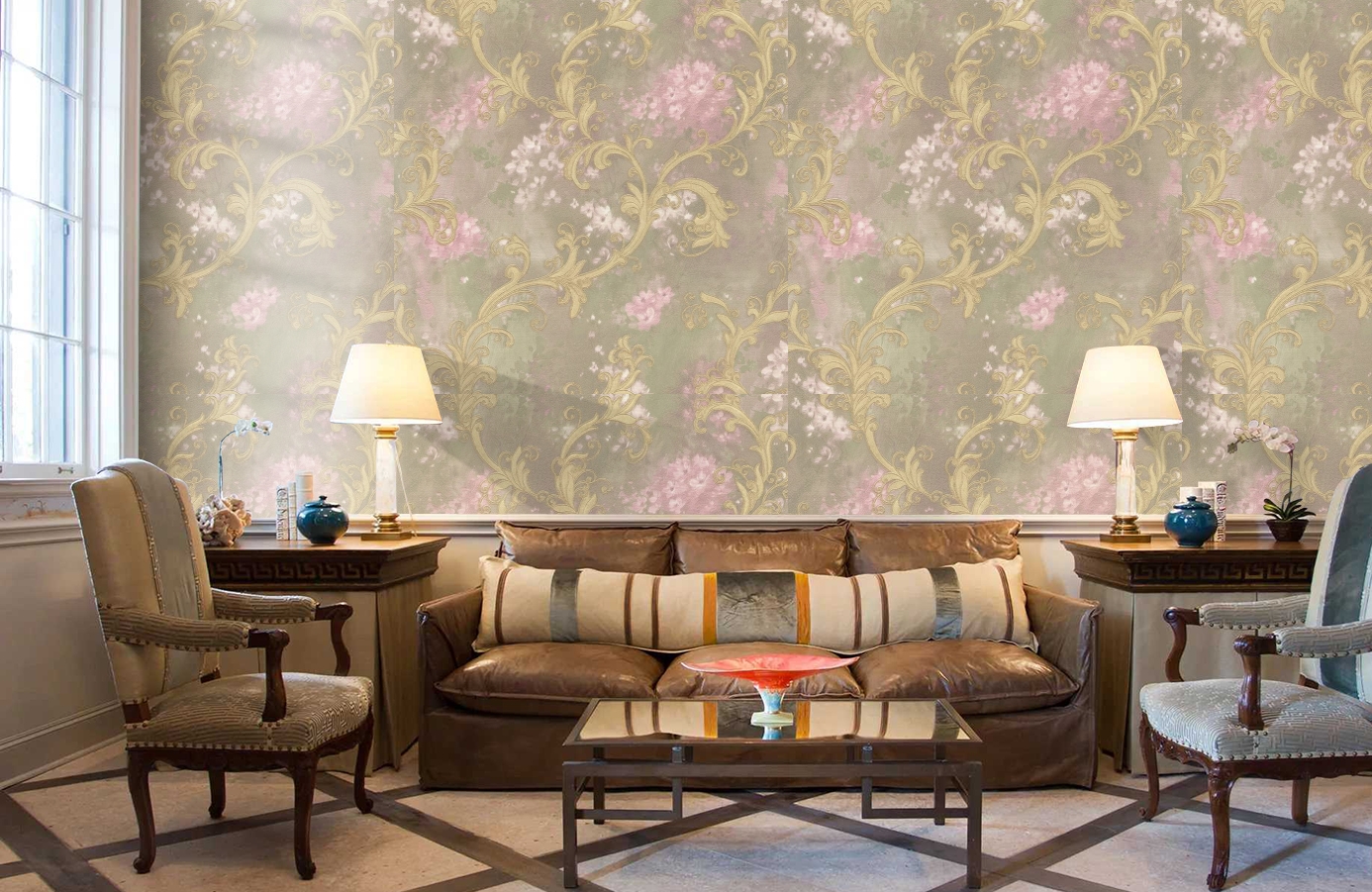 Обои 82212 фото в интерьере кабинета