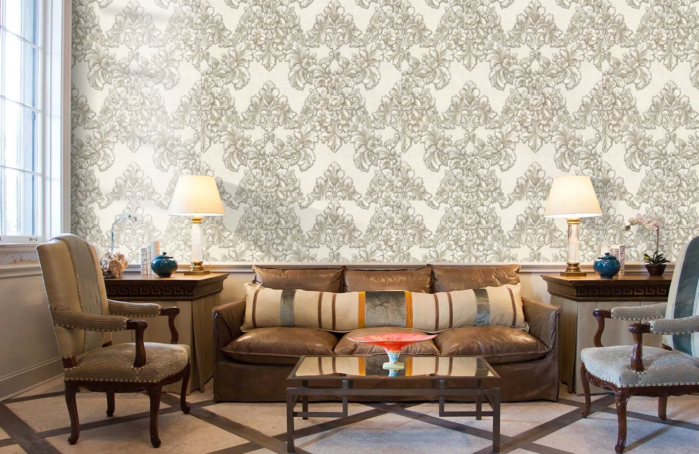 Обои 82238 фото в интерьере кабинета