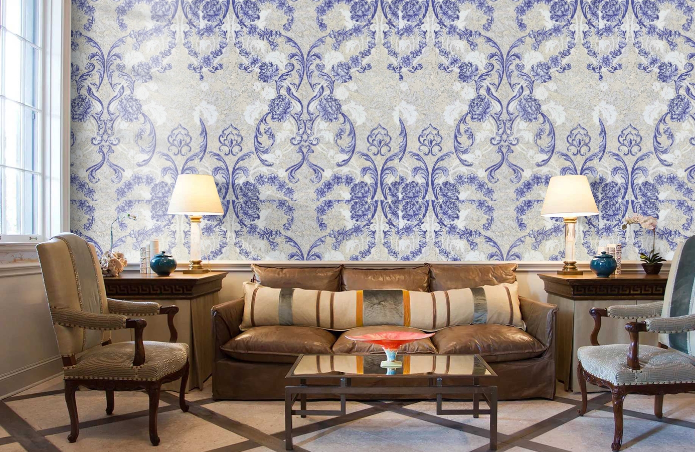 Обои 82332 фото в интерьере кабинета