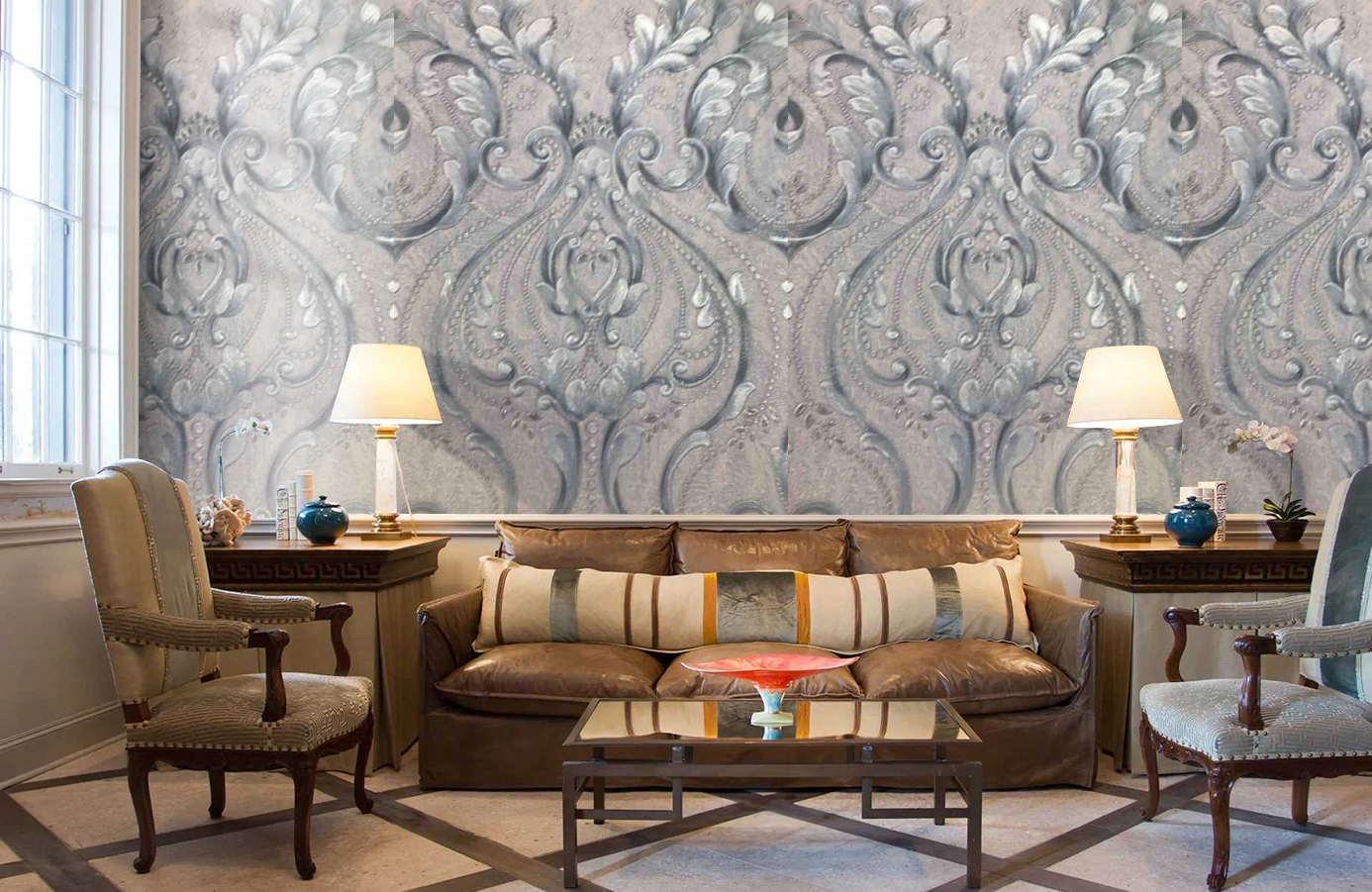 Обои 82434 фото в интерьере кабинета