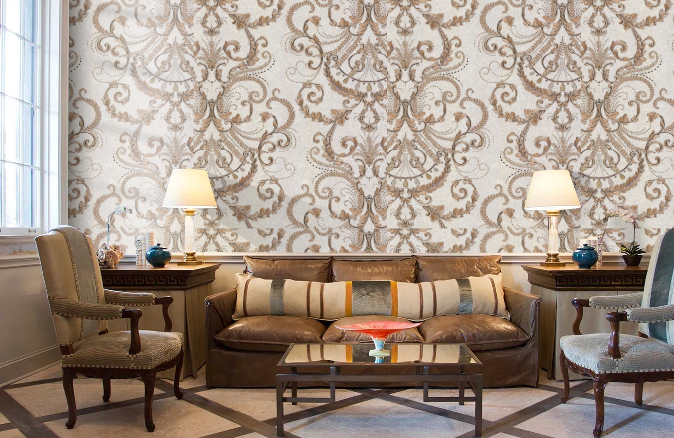 Обои 82505 фото в интерьере кабинета