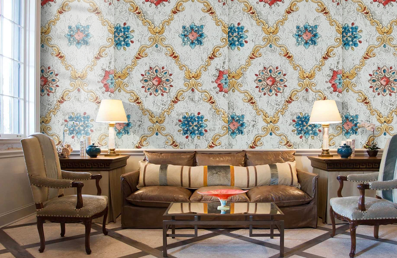 Обои 82818 фото в интерьере кабинета