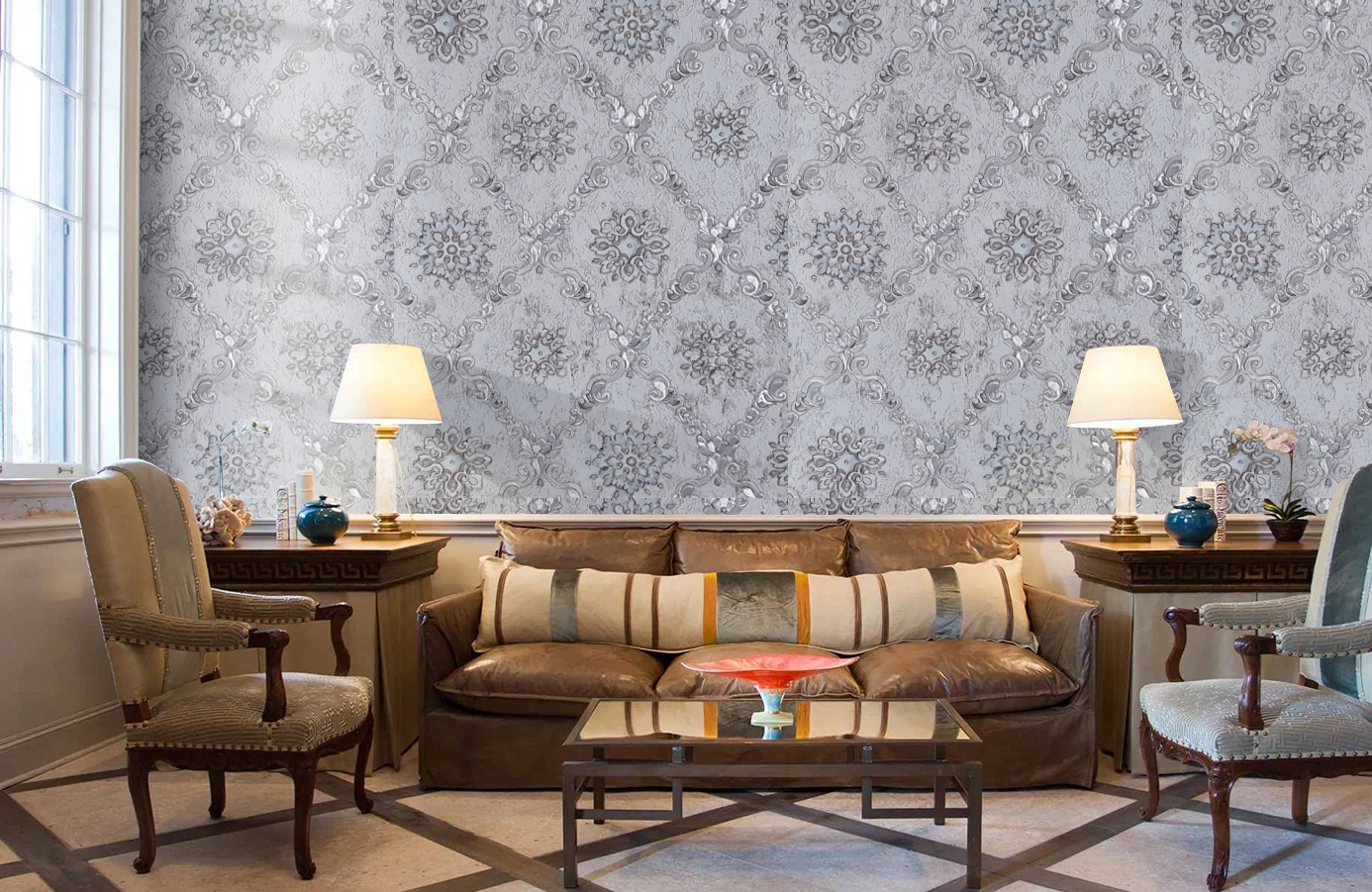 Обои 82826 фото в интерьере кабинета