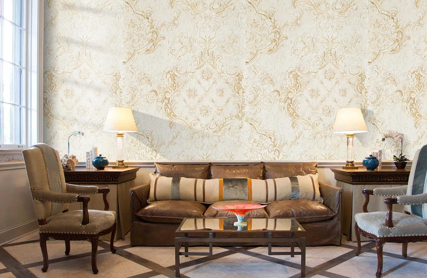 Обои 82856 фото в интерьере кабинета