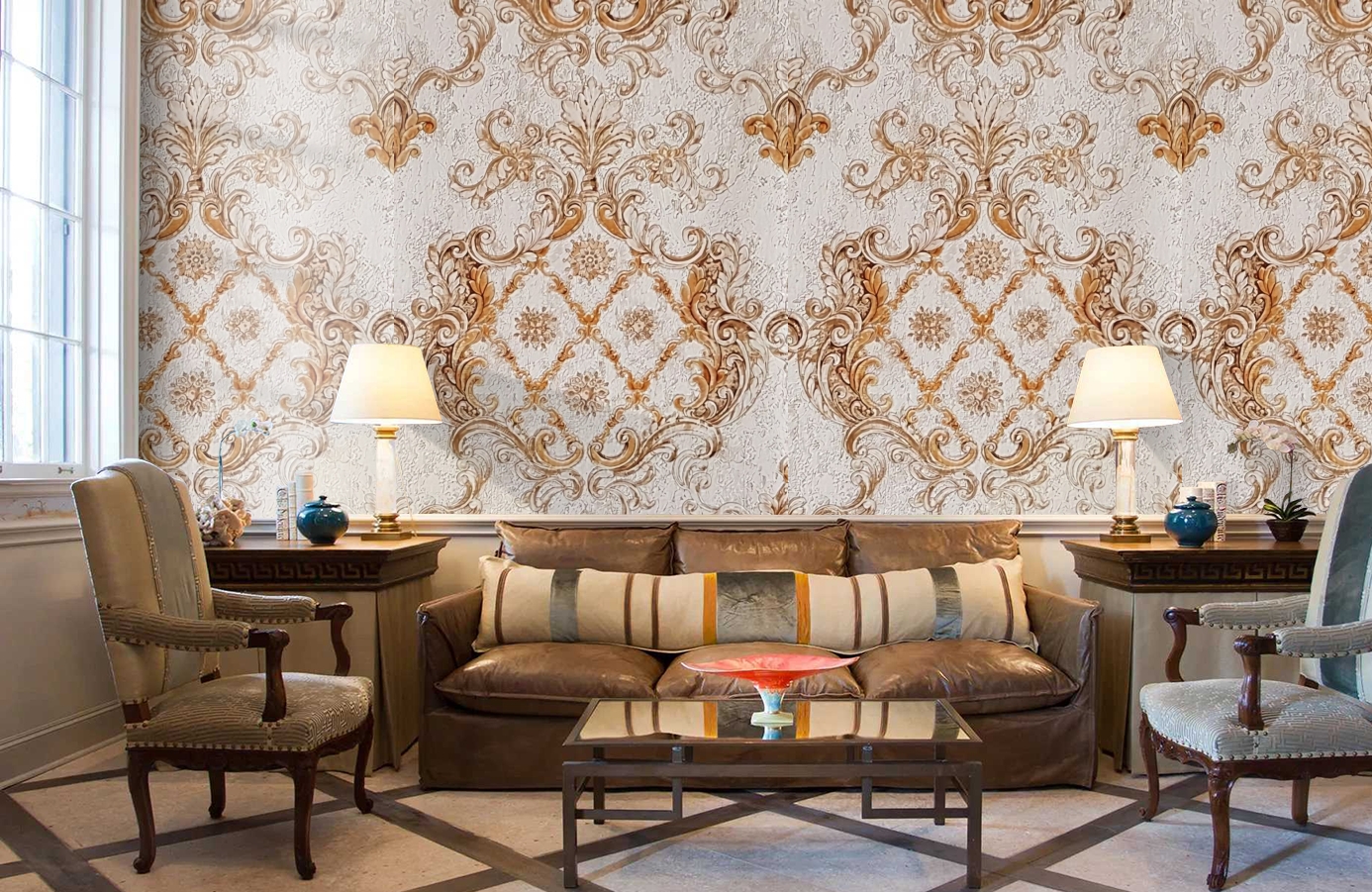 Обои 82858 фото в интерьере кабинета