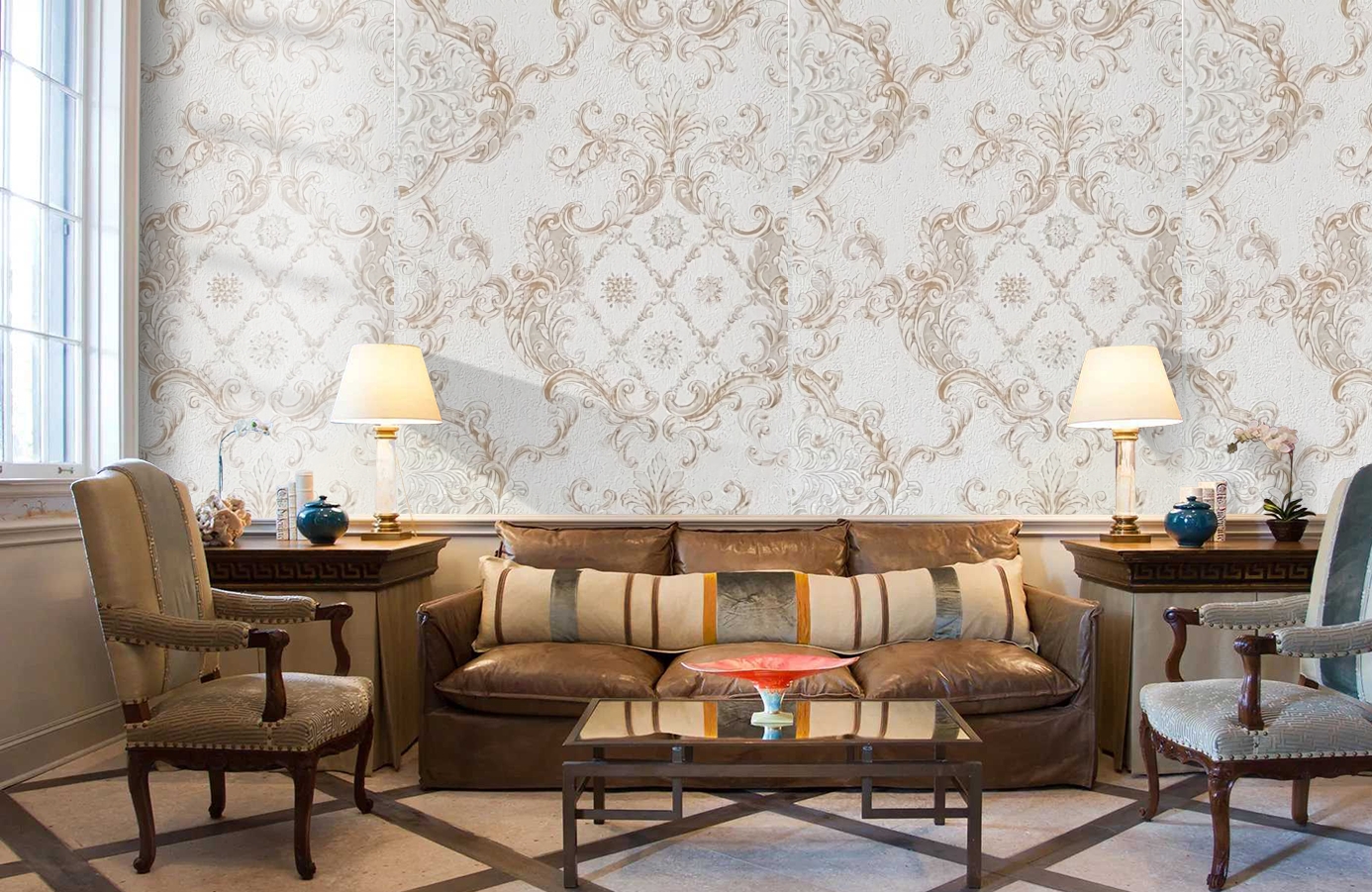 Обои 82861 фото в интерьере кабинета