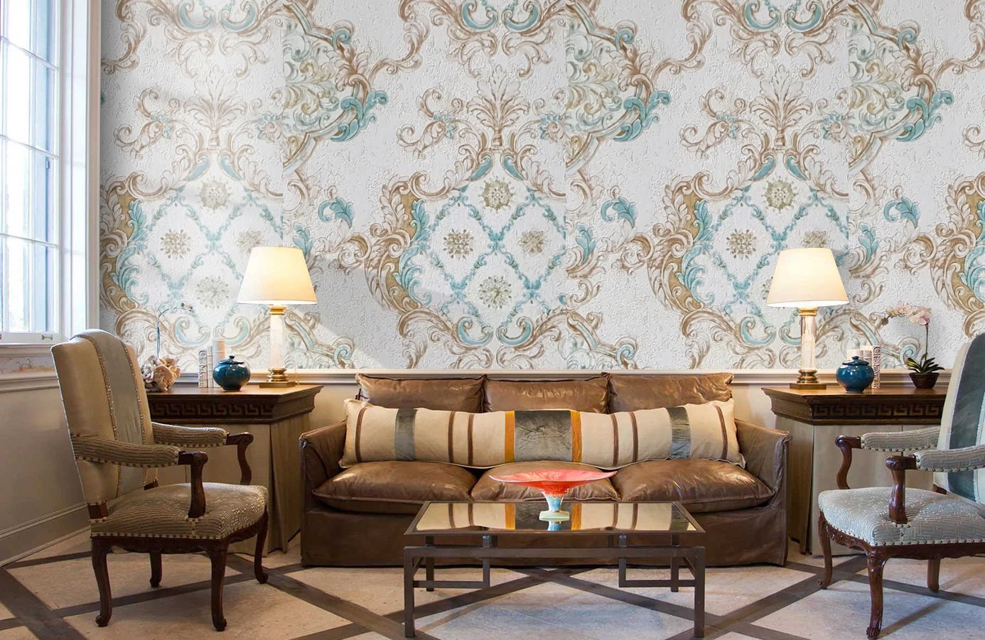 Обои 82862 фото в интерьере кабинета