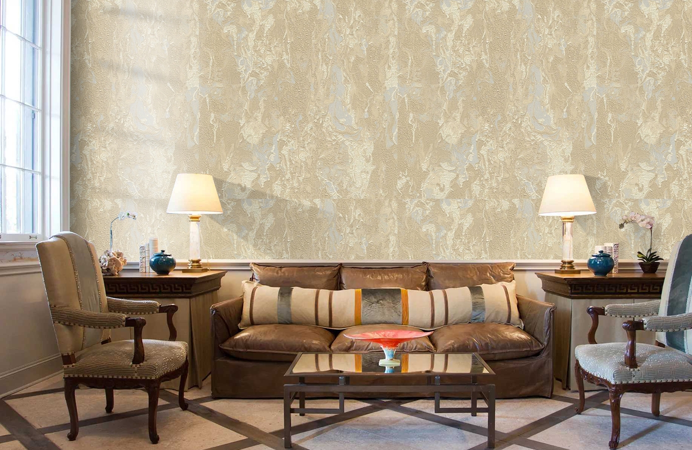 Обои 83442 фото в интерьере кабинета