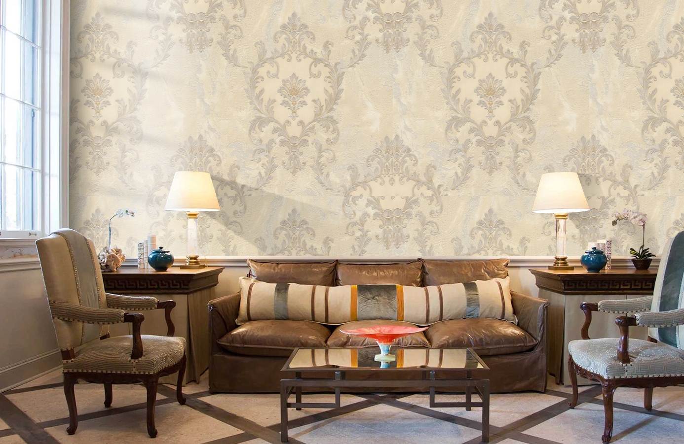 Обои 83606 фото в интерьере кабинета