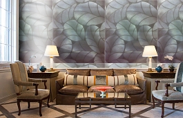 Обои 1050-12 фото в интерьере кабинета превью