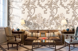 Обои 1069-02 фото в интерьере кабинета превью