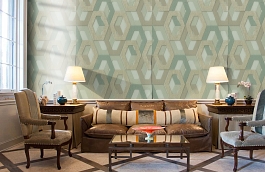 Обои 1137-04 фото в интерьере кабинета превью