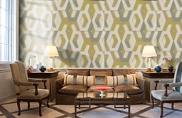 Обои 1137-05 фото в интерьере кабинета превью