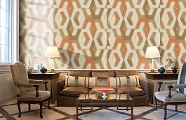 Обои 1137-06 фото в интерьере кабинета превью