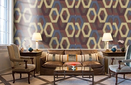 Обои 1137-07 фото в интерьере кабинета превью