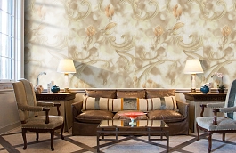 Обои 1159-01 фото в интерьере кабинета превью