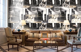 Обои 2902-2 фото в интерьере кабинета превью