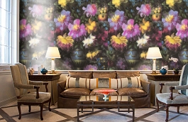 Обои 3436-5 фото в интерьере кабинета превью