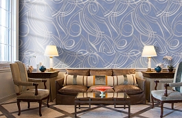 Обои 3491-5 фото в интерьере кабинета превью