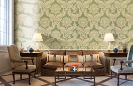 Обои 3560-4 фото в интерьере кабинета превью