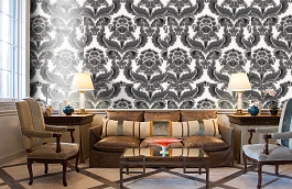 Обои 3560-8 фото в интерьере кабинета превью