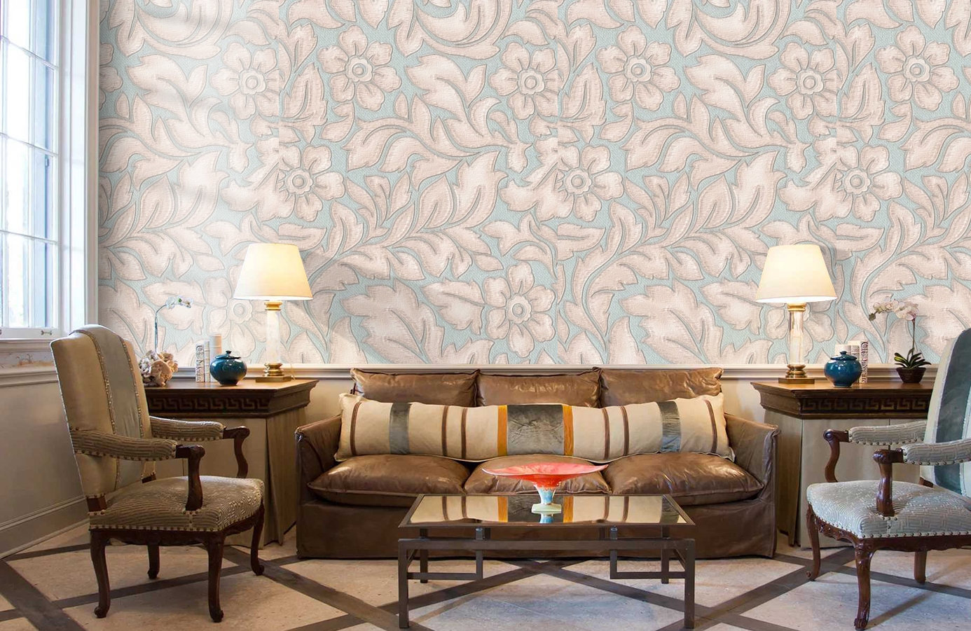 Обои 3636-5Е фото в интерьере кабинета