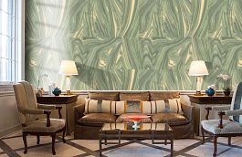 Обои 3728-4 фото в интерьере кабинета превью