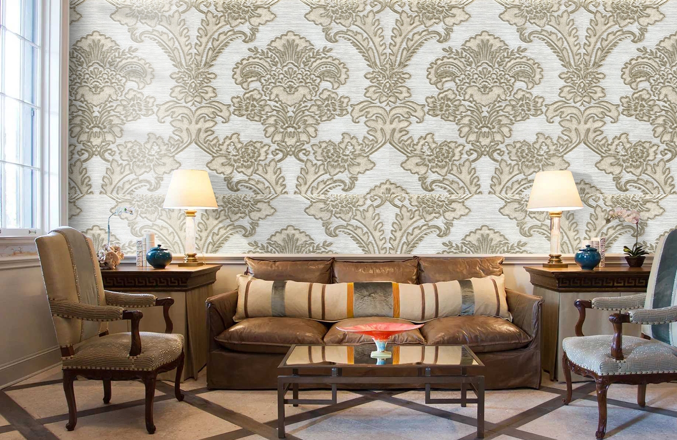 Обои 4002 фото в интерьере кабинета