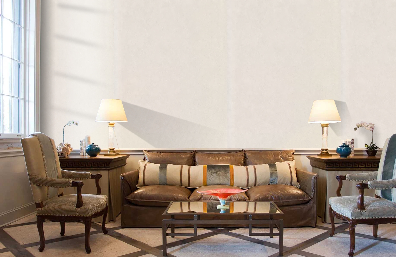 Обои 4304-15 фото в интерьере кабинета