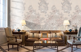 Обои 4534-3 фото в интерьере кабинета превью