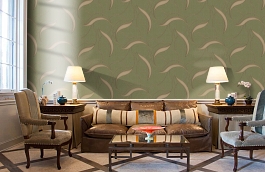 Обои 6128-5 фото в интерьере кабинета превью