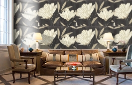 Обои 7011-22 фото в интерьере кабинета превью